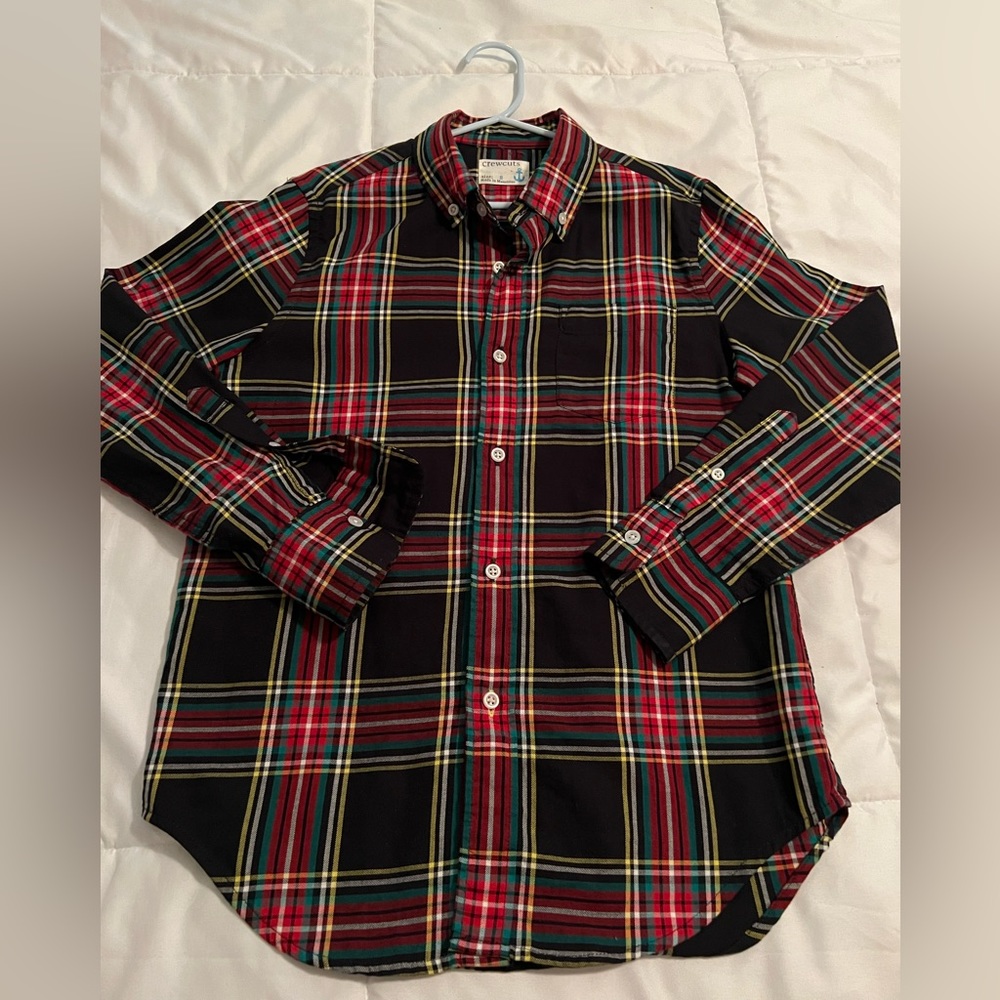 J Crew tartan plaid button down